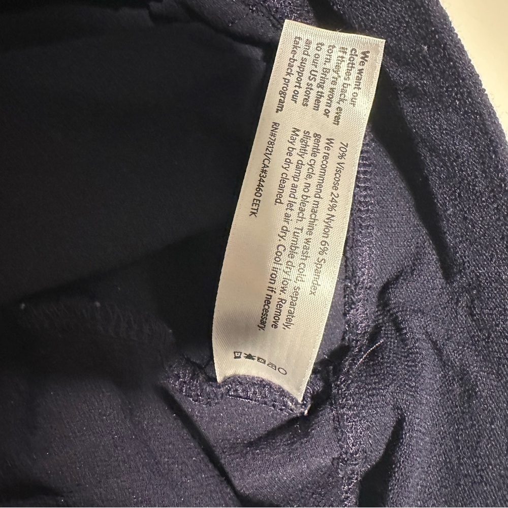 Eileen Fisher navy dress pants size XS - Picture 4 of 9